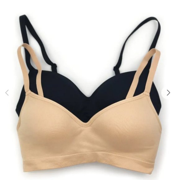 Ultra Smooth Wire Free Bralette 2-Pack - Picture 1 of 6